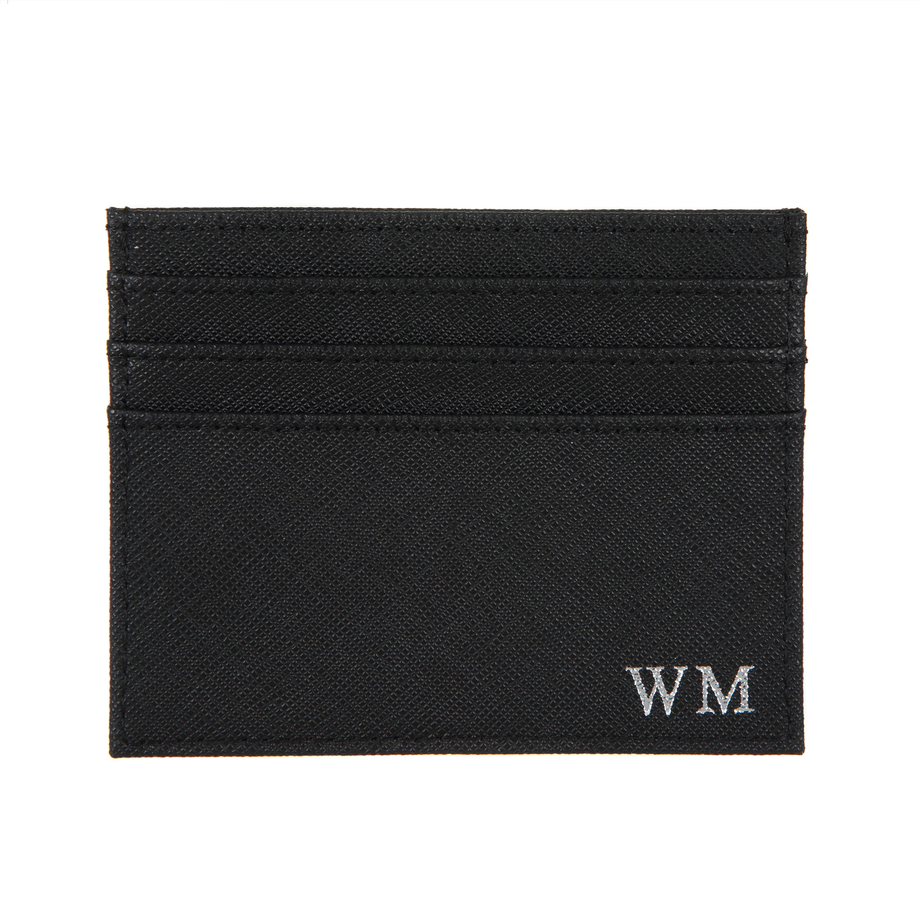 Black Saffiano Leather Card Holder