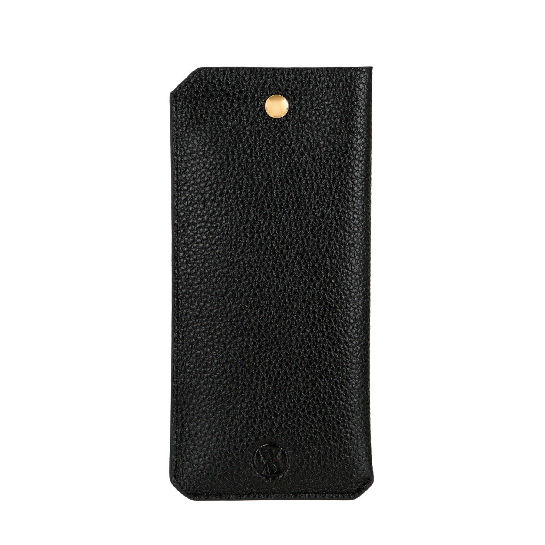 Black Pebble Italian Leather Sunglasses Case