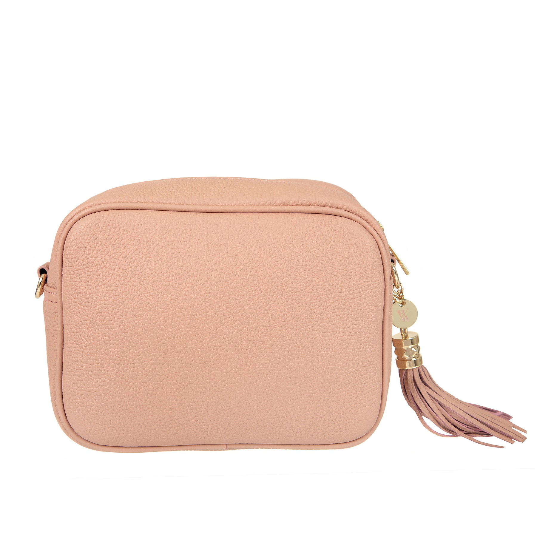 Nude Pebble Italian Leather Crossbody Bag